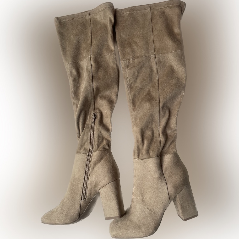 SOLD NWOT BP. Over the knee tan boots